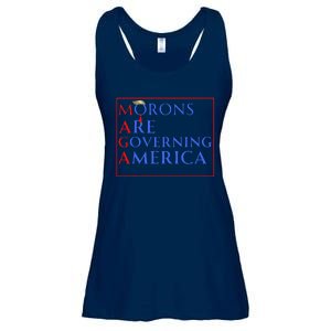 Morons Are Governing America Anti Trump Political Ladies Essential Flowy Tank