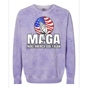 Make America Godly Again Colorblast Crewneck Sweatshirt