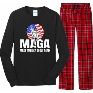 Make America Godly Again Long Sleeve Pajama Set