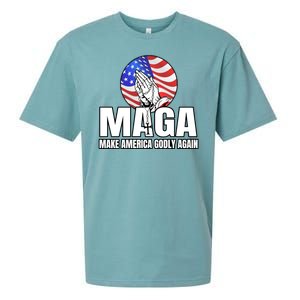 Make America Godly Again Sueded Cloud Jersey T-Shirt