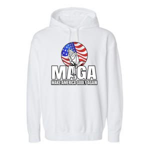 Make America Godly Again Garment-Dyed Fleece Hoodie