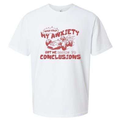 My Anxiety Got Me Racing To Conclusions Retro 90s Sueded Cloud Jersey T-Shirt