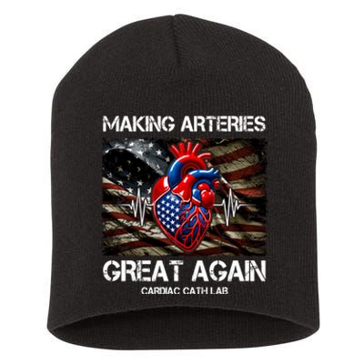 Making Arteries Great Again Cardiac Cath Lab Short Acrylic Beanie