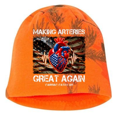 Making Arteries Great Again Cardiac Cath Lab Kati - Camo Knit Beanie