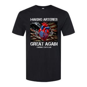 Making Arteries Great Again Cardiac Cath Lab Softstyle CVC T-Shirt