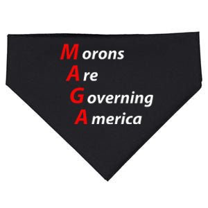 Morons Are Governing America Anti Trump Political USA-Made Doggie Bandana