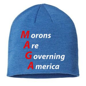 Morons Are Governing America Anti Trump Political Sustainable Beanie