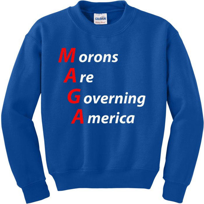 Morons Are Governing America Anti Trump Political Kids Sweatshirt