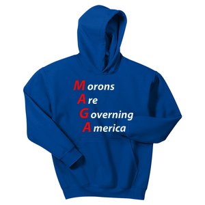 Morons Are Governing America Anti Trump Political Kids Hoodie