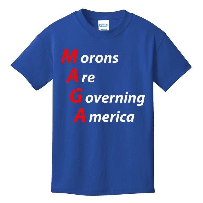 Morons Are Governing America Anti Trump Political Kids T-Shirt