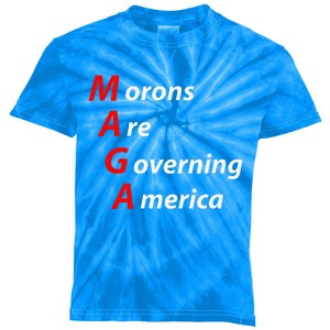 Morons Are Governing America Anti Trump Political Kids Tie-Dye T-Shirt