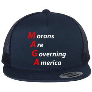 Morons Are Governing America Anti Trump Political Flat Bill Trucker Hat