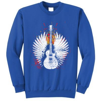 Music And Guitar Guitar Gift Black Small Sweatshirt