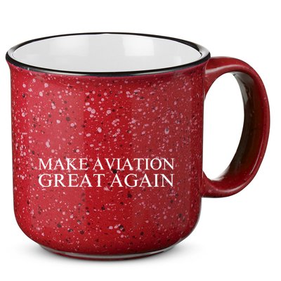 Make Aviation Great Again Pilot Patriotic Aviation Enthusiast Aviation Lover 15oz Campfire Ceramic Mug