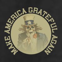 Make America Grateful Again Retro Uncle Sam Funny 7 Panel Mesh Trucker Snapback Hat