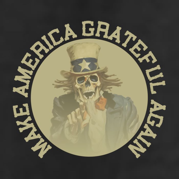 Make America Grateful Again Retro Uncle Sam Funny 7 Panel Mesh Trucker Snapback Hat