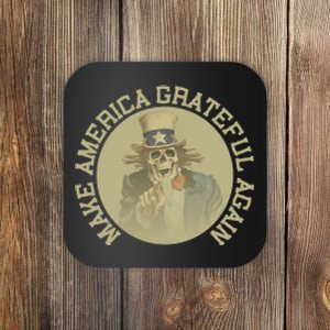 Make America Grateful Again Retro Uncle Sam Funny Coaster