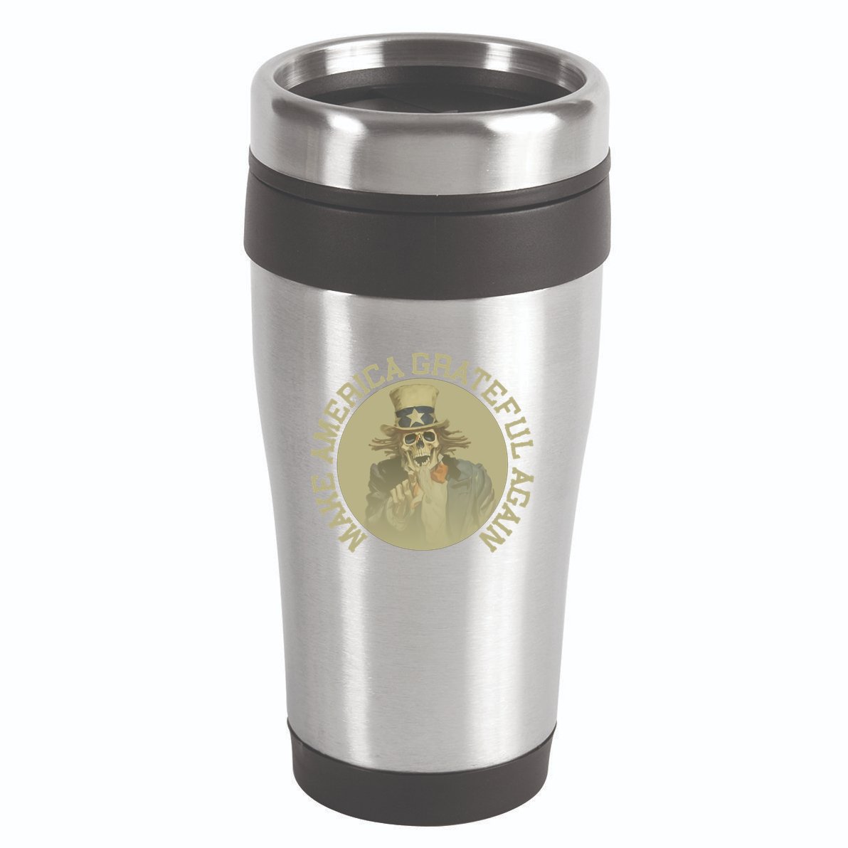 Make America Grateful Again Retro Uncle Sam Funny 16oz Travel Tumbler