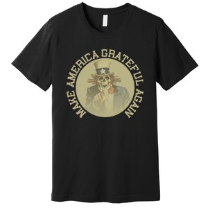 Make America Grateful Again Retro Uncle Sam Funny Premium T-Shirt