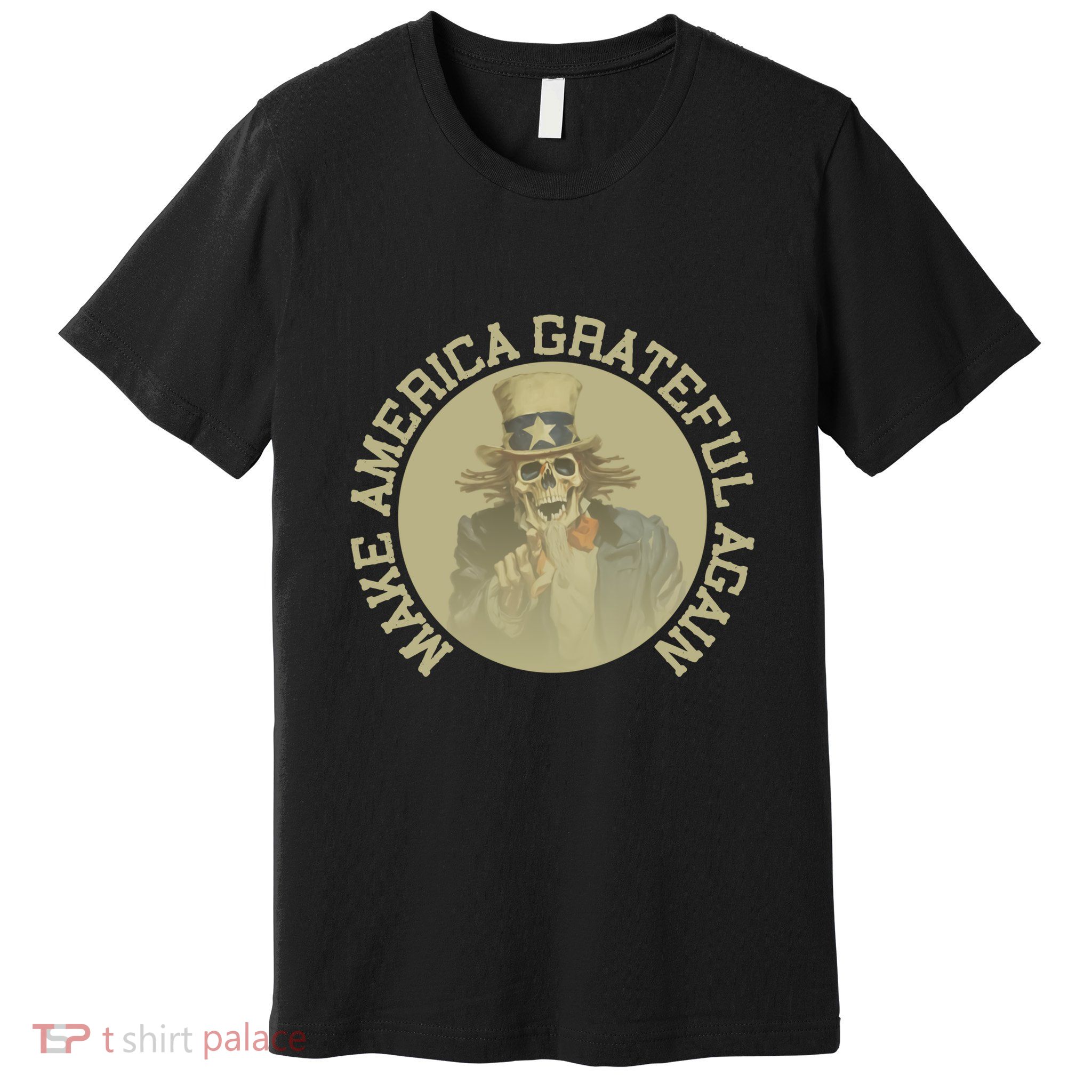 Make America Grateful Again Retro Uncle Sam Funny Premium T-Shirt