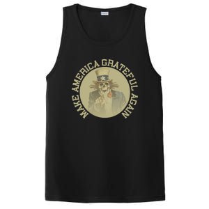 Make America Grateful Again Retro Uncle Sam Funny PosiCharge Competitor Tank