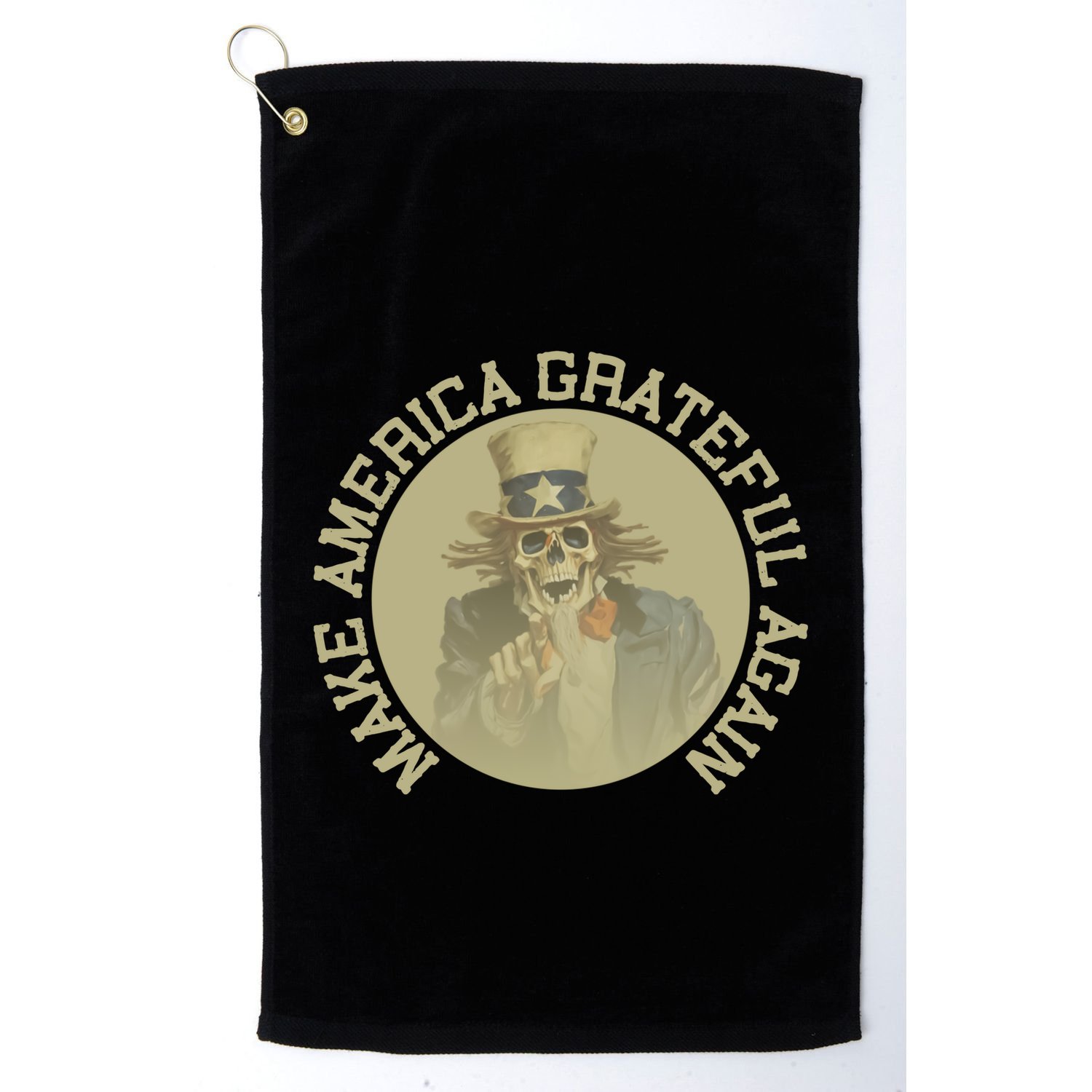 Make America Grateful Again Retro Uncle Sam Funny Golf Towel