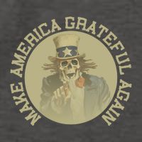 Make America Grateful Again Retro Uncle Sam Funny Vector Backpack