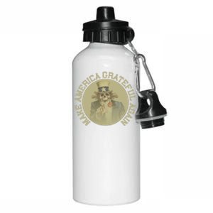 Make America Grateful Again Retro Uncle Sam Funny Aluminum Water Bottle