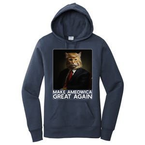 Make Ameowica Great Again Funny Donald Trump Cat Meme Women's Pullover Hoodie