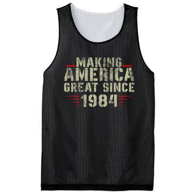 Making America Great Since 1984 Design 38th Birthday Mesh Reversible Basketball Jersey Tank