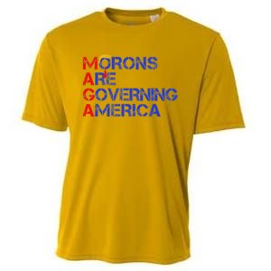 Morons Are Governing America Trump 2024 Cooling Performance Crew T-Shirt