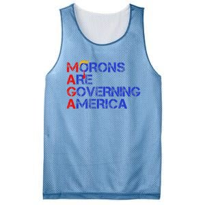 Morons Are Governing America Trump 2024 Mesh Reversible Basketball Jersey Tank