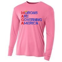 Morons Are Governing America Trump 2024 Cooling Performance Long Sleeve Crew