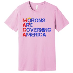 Morons Are Governing America Trump 2024 Premium T-Shirt