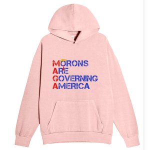 Morons Are Governing America Trump 2024 Urban Pullover Hoodie