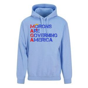 Morons Are Governing America Trump 2024 Unisex Surf Hoodie