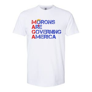 Morons Are Governing America Trump 2024 Softstyle CVC T-Shirt