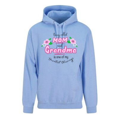 Mom And Grandma Blessinggift Family Quotegift Announcet Meaningful Gift Unisex Surf Hoodie