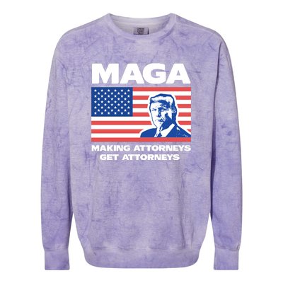 Making Attorneys Get Attorneys Maga Colorblast Crewneck Sweatshirt