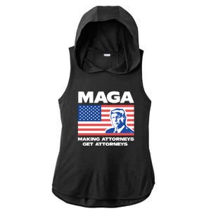 Making Attorneys Get Attorneys Maga Ladies PosiCharge Tri-Blend Wicking Draft Hoodie Tank