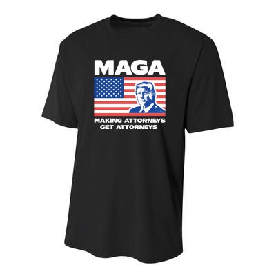 Making Attorneys Get Attorneys Maga Youth Performance Sprint T-Shirt