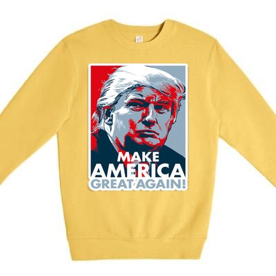 Make America Great Again Trump President Patriotic Premium Crewneck Sweatshirt