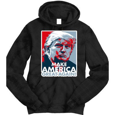 Make America Great Again Trump President Patriotic Tie Dye Hoodie