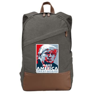 Make America Great Again Trump President Patriotic Cotton Canvas Backpack