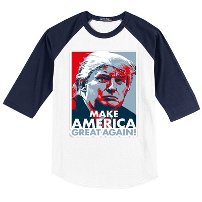 Make America Great Again Trump President Patriotic Baseball Sleeve Shirt