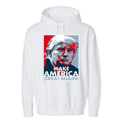 Make America Great Again Trump President Patriotic Garment-Dyed Fleece Hoodie