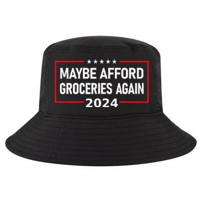 Maybe Afford Groceries Again Donald Trump 2024 Funny Cool Comfort Performance Bucket Hat