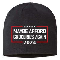 Maybe Afford Groceries Again Donald Trump 2024 Funny Sustainable Beanie