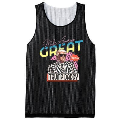 Make America Great Trump 2024 Again DaddyS Home Trump Daddy Mesh Reversible Basketball Jersey Tank