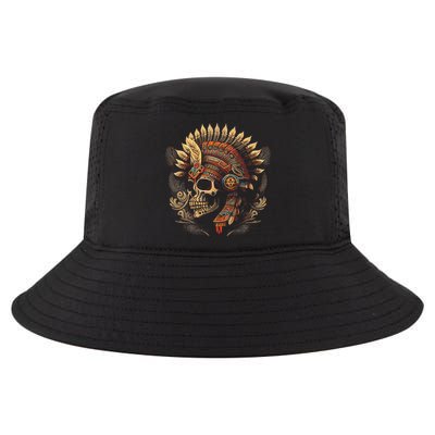 Mictlantecuhtli Aztec God Of Death Skull Cool Comfort Performance Bucket Hat
